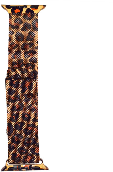 DAYA 豹紋米蘭尼斯磁吸錶帶 AppleWatch, 香檳金, 1個