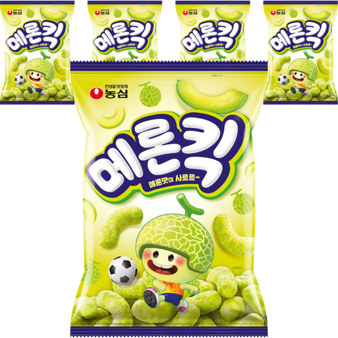 농심 메론킥, 60g, 5개