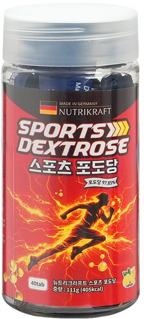 뉴트리크라프트 스포츠 포도당 캔디 레몬맛, 111g, 1개