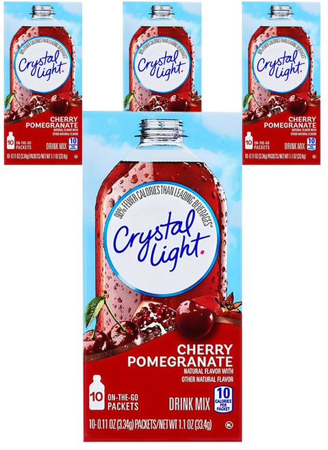 크리스탈라이트 체리석류 음료베이스 분말, 3.34g, 10개입, 4개