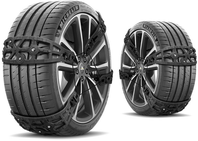 엑스핏 브레이킹 스파이크 우레탄 벨트 스노우체인, 8개