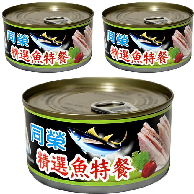 同榮 精選魚特餐, 185g, 3罐