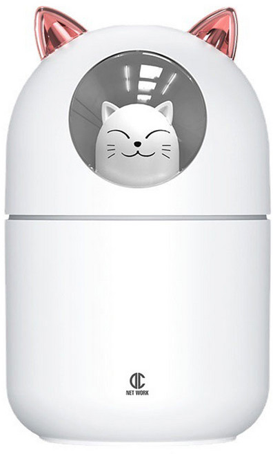 디씨네트워크 무드등 미니 가습기, A205, 화이트