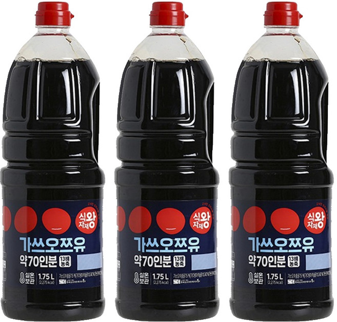 식자재왕 가쓰오풍쯔유, 1.75L, 3개