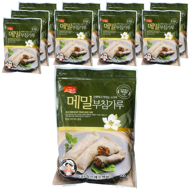 청은에프엔비 메밀 부침 가루, 10개, 500g