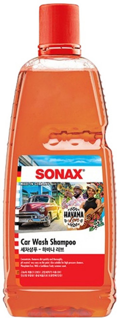 소낙스 세차샴푸 하바나 러브, 1L, 1개