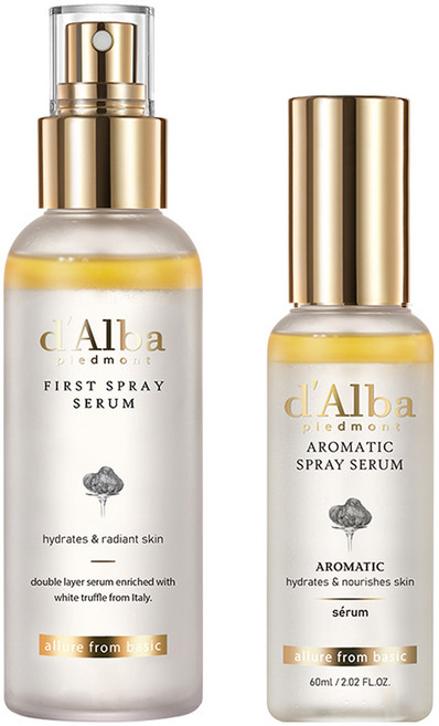 달바 화이트 트러플 퍼스트 스프레이 세럼 + 아로마틱 스프레이 세럼 60ml 세트, 100ml, 1개