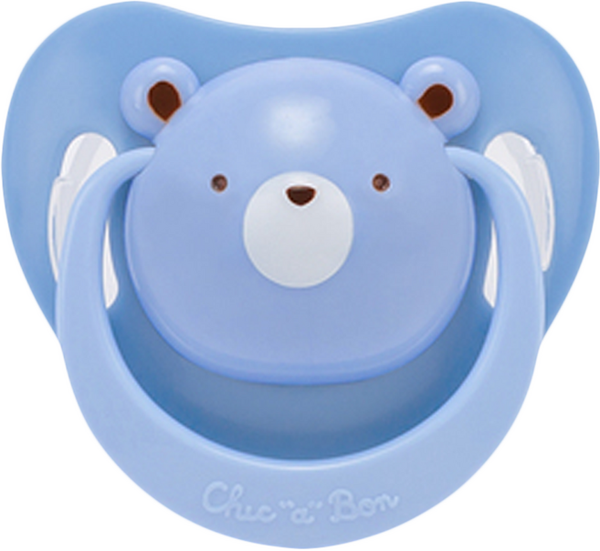 奇哥 安撫奶嘴 0M+, 第一階段(新生兒用), 藍色, 1個