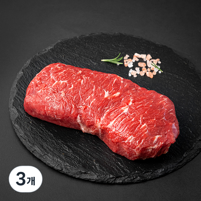 미트지엥 호주산 우채끝 스테이크용 (냉장), 300g, 3개