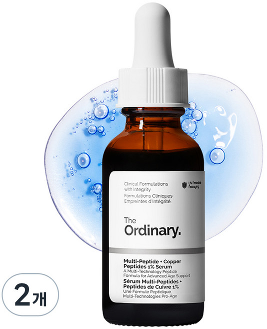 The Ordinary. 多肽+藍銅胜肽1%精華, 2瓶, 30ml