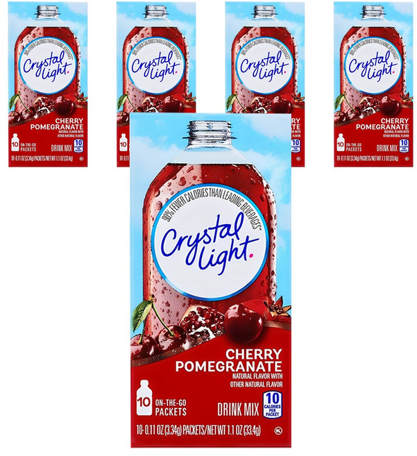 크리스탈라이트 체리석류 음료베이스 분말, 3.34g, 10개입, 5개