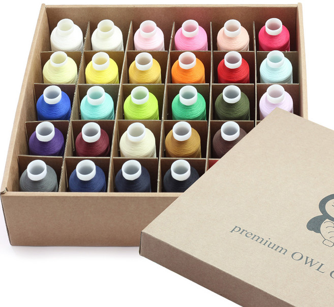 JStrading 프리미엄 OWL 랄라사 실 30종 세트, 혼합색상, 1개
