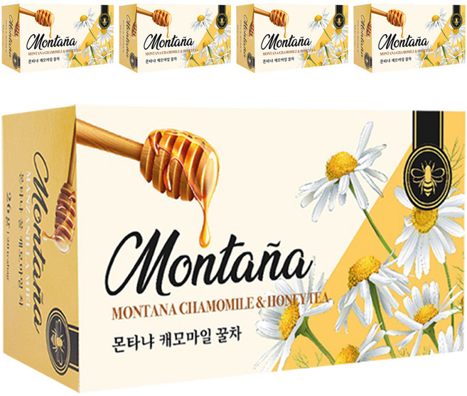 몬타냐 캐모마일 꿀차, 1.3g, 20개입, 5개