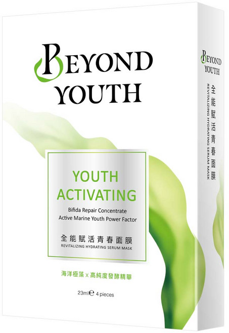 BEYOND YOUTH 極藻 全能賦活青春面膜, 4片, 1盒