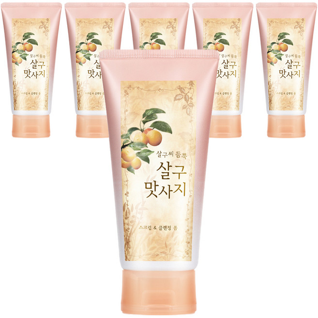 LG생활건강 살구 스크럽 앤 클렌징 폼, 120g, 6개