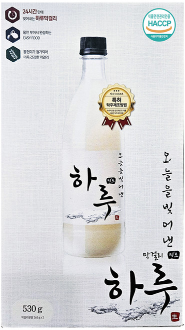찬샘 하루 막걸리 키트, 530g, 1개