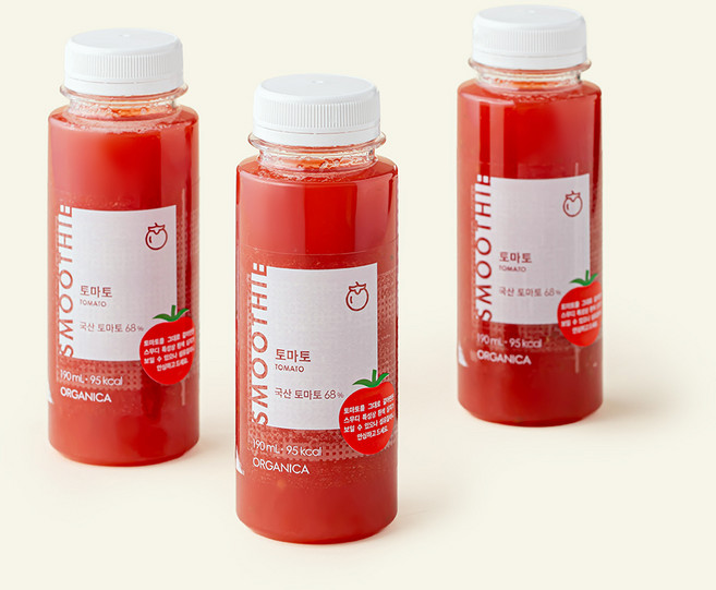 올가니카 토마토 주스, 190ml, 3개
