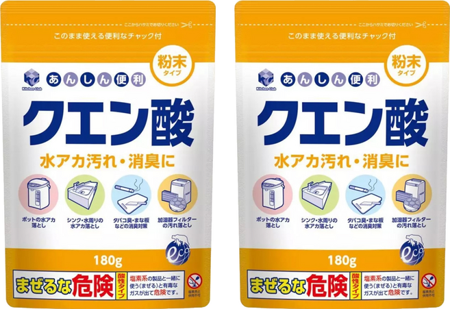 第一石鹼 Kitchen Club 檸檬酸 清潔除水垢 180g, 2包