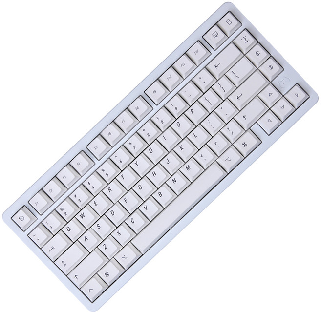 몬스타기어 풀알루미늄 단축키 조약돌 블루투스 유 무선 키보드, 화이트 스완, WECAT7 MAX, 제조사축