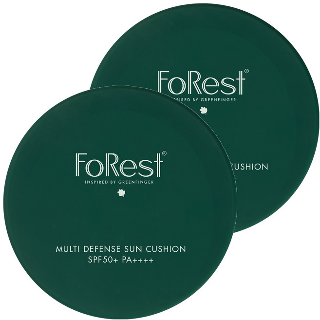 그린핑거 포레스트 멀티디펜스 선쿠션 SPF50+ PA++++, 13g, 2개