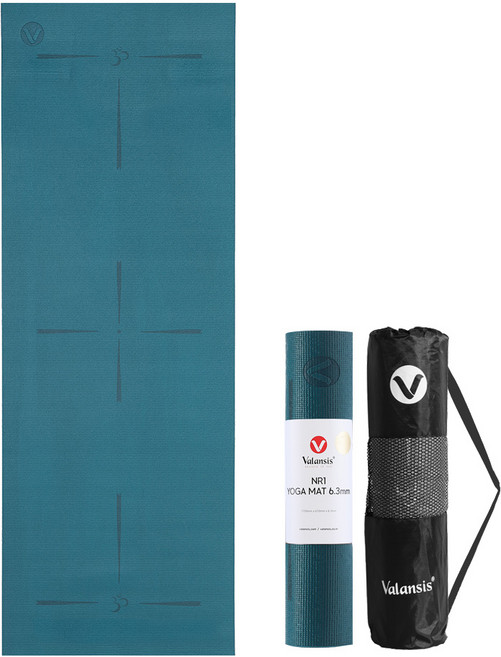 밸런시스 NR1 요가매트 + 가방 세트, 블루, 1세트