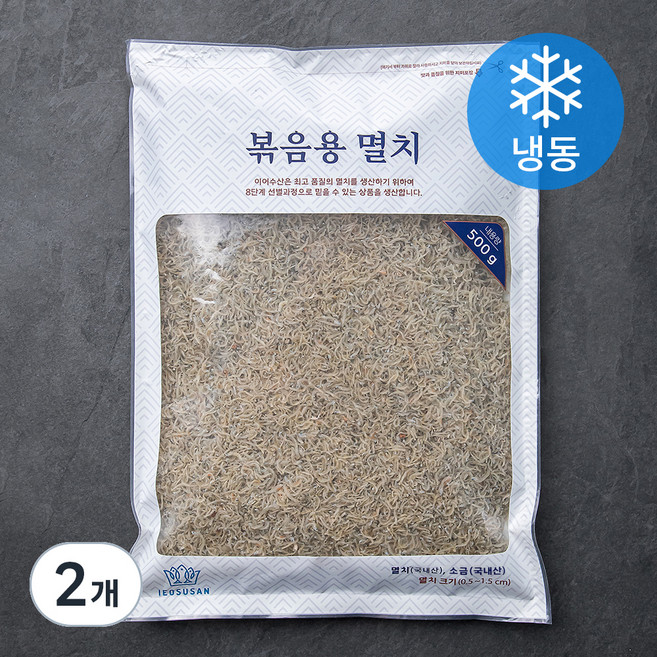 이어수산 볶음용 멸치 (냉동), 500g, 2개