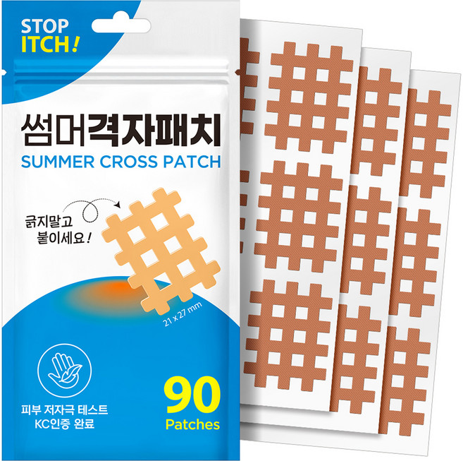 5위 - 아텍스 썸머 격자 패치, 1개, 90개입