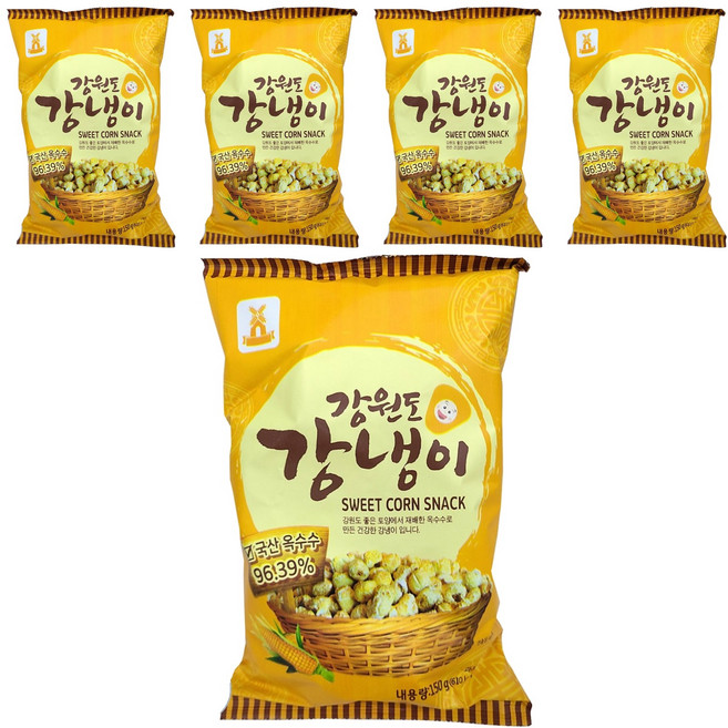 성부식품 강원도 강냉이, 150g, 5개