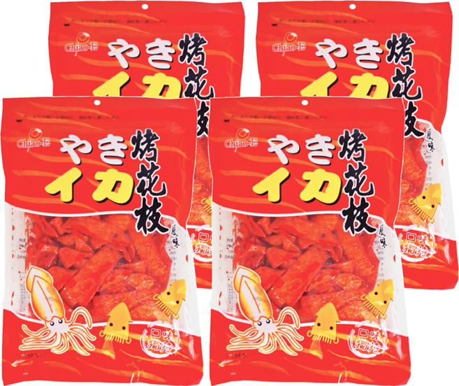 Chiao-E 巧益 烤花枝風味, 190g, 4包