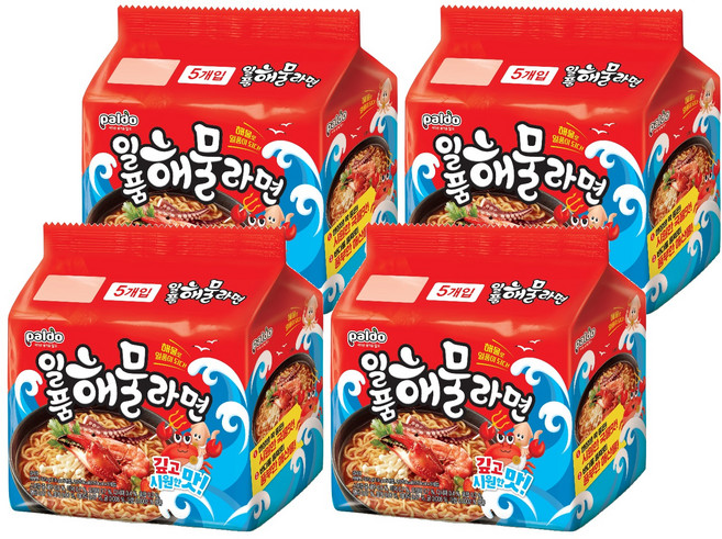 팔도일품 해물라면 115g, 20개