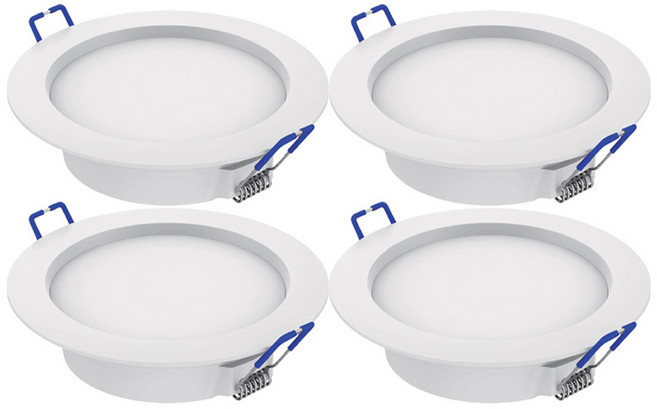 루미트론 다운라이트 플리커프리 매입등 4인치 9W, 전구색 노란빛, 4개