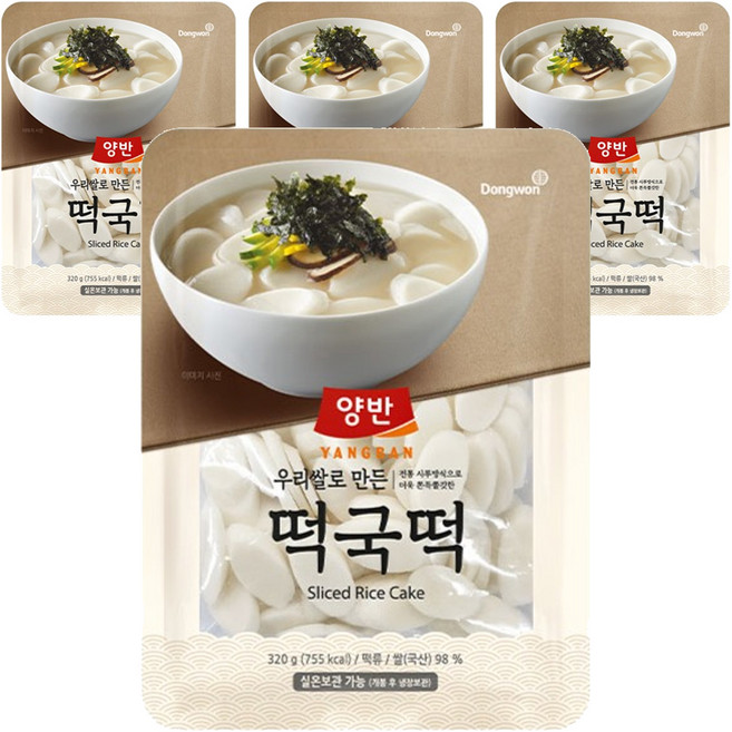 양반 떡국떡, 4개, 320g