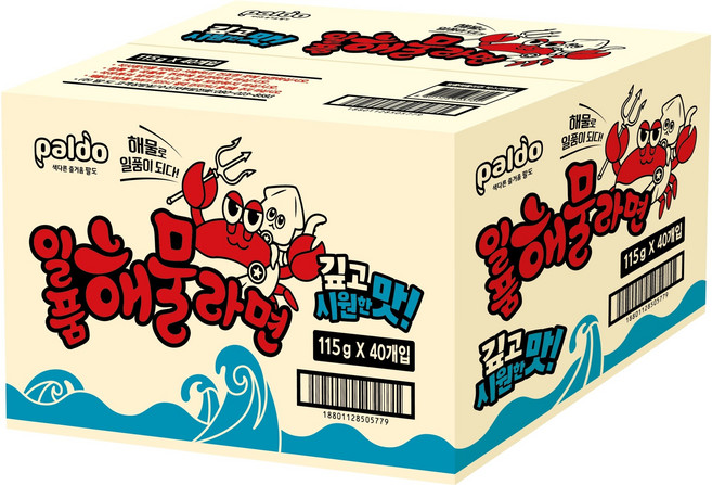 paldo 八道 一品 御膳石鍋海鮮湯麵 115g, 40包