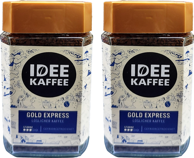 IDEE KAFFEE 金牌即溶咖啡 低刺激性, 100g, 1罐, 2罐