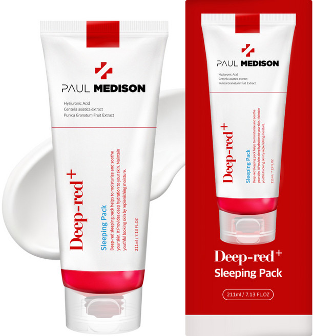 폴메디슨 딥레드 슬리핑팩, 211ml, 1개