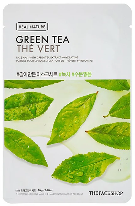 더페이스샵 갈아만든 마스크시트 녹차 20g, 1개, 1개입 - 쿠팡