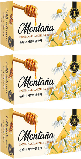 몬타냐 캐모마일 꿀차, 1.3g, 20개입, 3개
