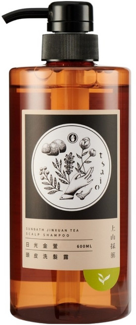 tsaio 上山採藥 頭皮洗髮露 日光金萱, 600ml, 1瓶