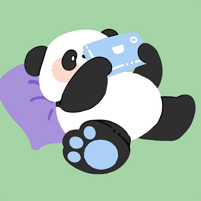 디클레어 DIY 명화그리기 유화 20 x 20 cm 세트, 1번 팬더, 1개