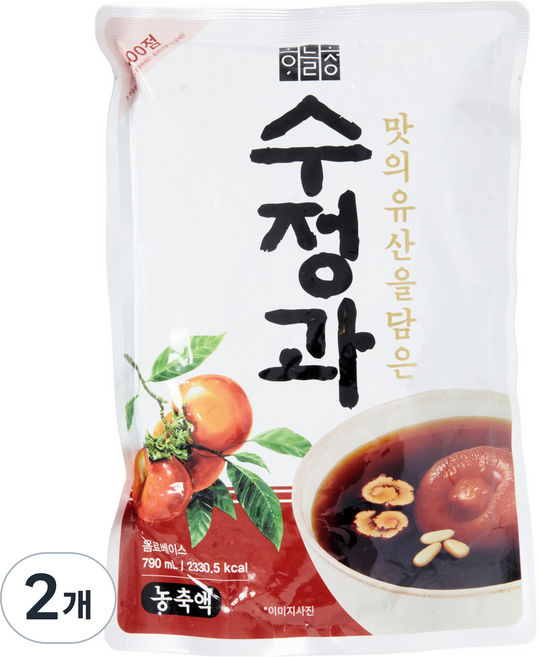 하늘청 식혜명인 농축 수정과, 790ml, 2개