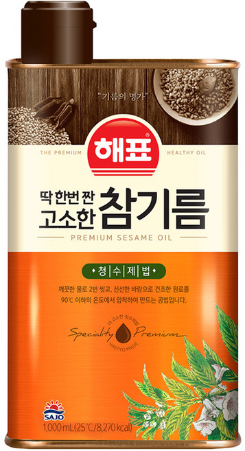 해표 고소한 참기름, 1L, 1개