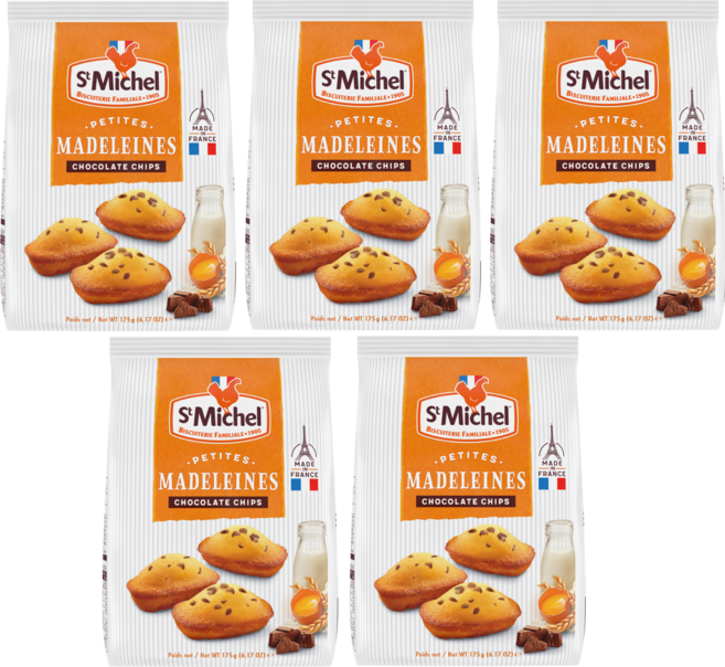 St Michel 巧克力豆瑪德蓮, 175g, 5個