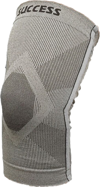 SUCCESS 成功 石墨烯遠紅外線支撐型護膝 加長版護膝設計, 灰色, 1個
