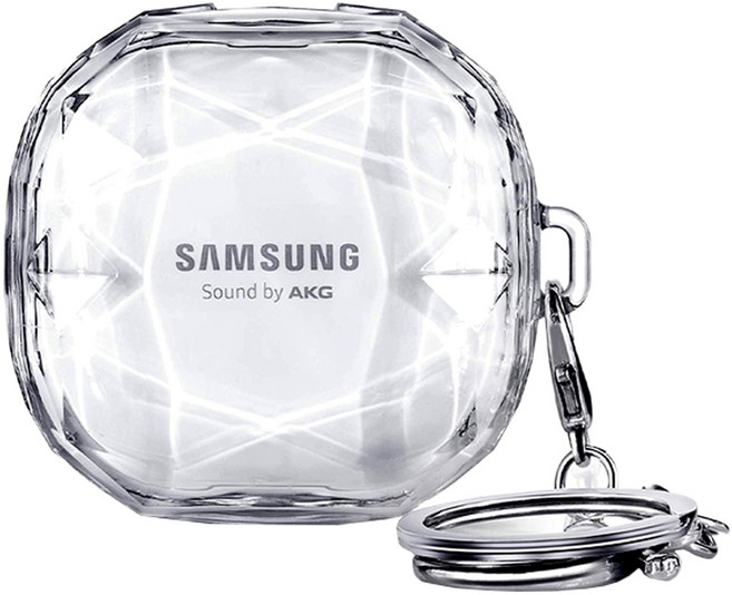 루카닉 크리스탈 하드 케이스, 갤럭시 버즈FE / 버즈2프로 / 버즈2 / 버즈프로 / 버즈라이브, 투명, 1개