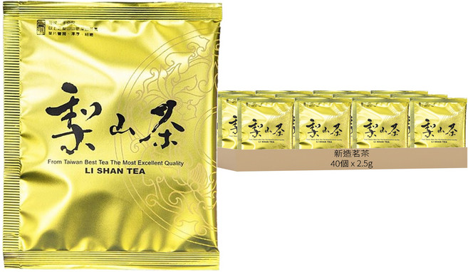 新造茗茶 梨山極品烏龍茶包, 2.5g, 40個裝, 1組