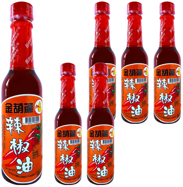 金葫蘆 辣椒油, 220ml, 6瓶