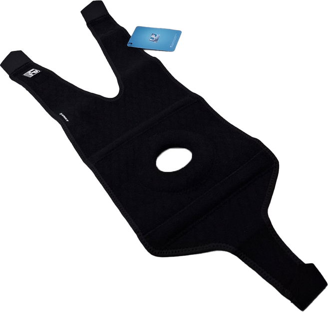 LP SUPPORT 高透氣彈簧支撐型護膝 733CAR1, 黑色, 1個