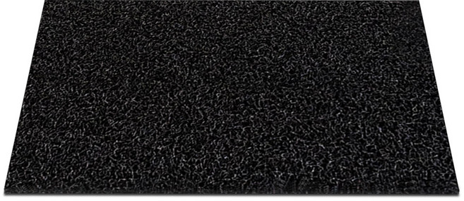 아이끌레 바닥 코일 현관 매트, 차콜블랙, 1개