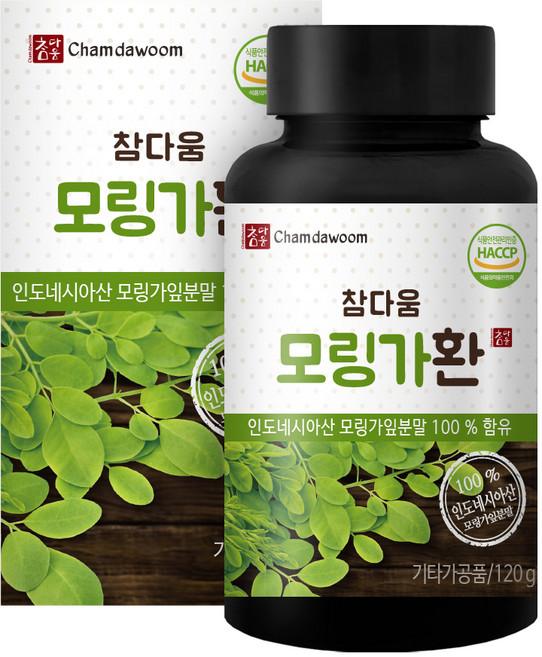 참다움 모링가환, 1개, 120g