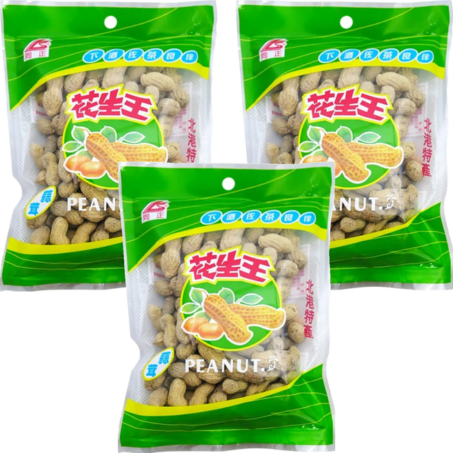 同正 蒜茸花生王 北港特產下酒佐茶良伴, 200g, 3包
